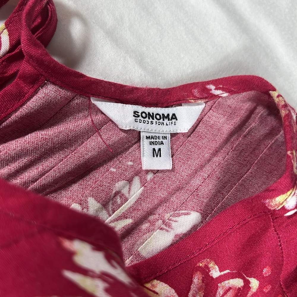 Sonoma M Pink Floral Dress - Picture 12 of 14